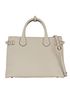 Medium Banner Tote, &pound;310, Handbags, Beige, Leather, Front view